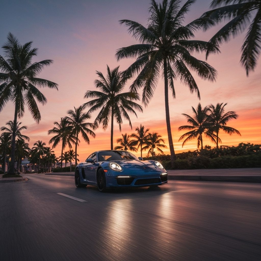 Miami lifestyle and luxury cars